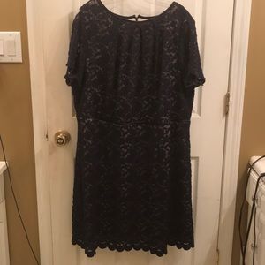 Navy blue lace dress